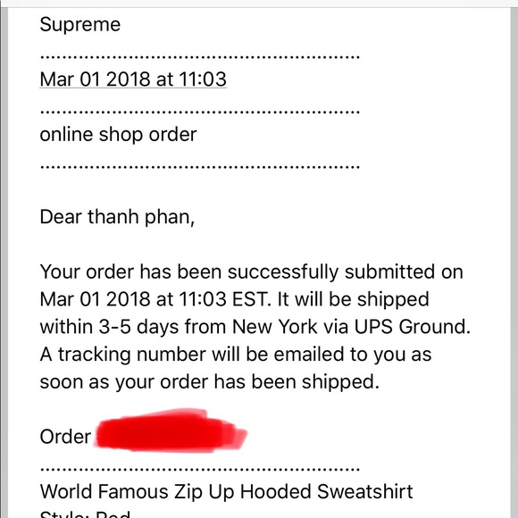 Supreme world famous zip up hooded